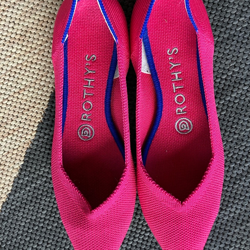 Rothy's pink magenta sz 7 - Picture 2 of 4